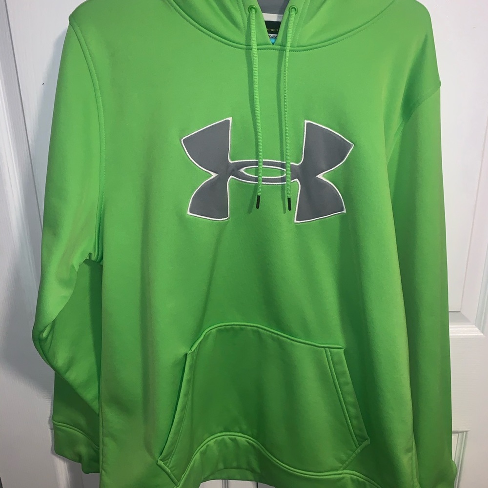 Lime Green Under Armour Sweatshirt